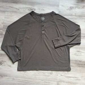 Anthropologie khaki Long Sleeve Tee
